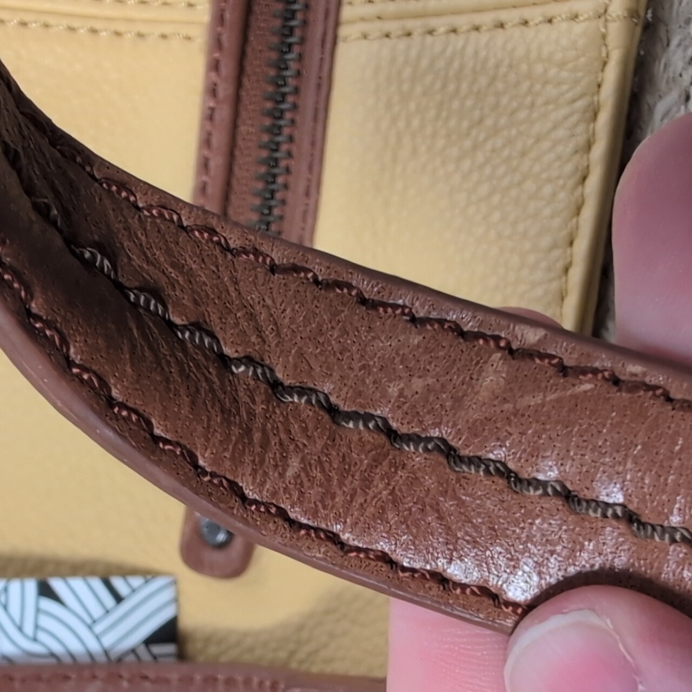 The Sak Kendra Leather Hobo Shoulder Bag Espadrille with Tassel in Sunlight - Picture 16 of 16
